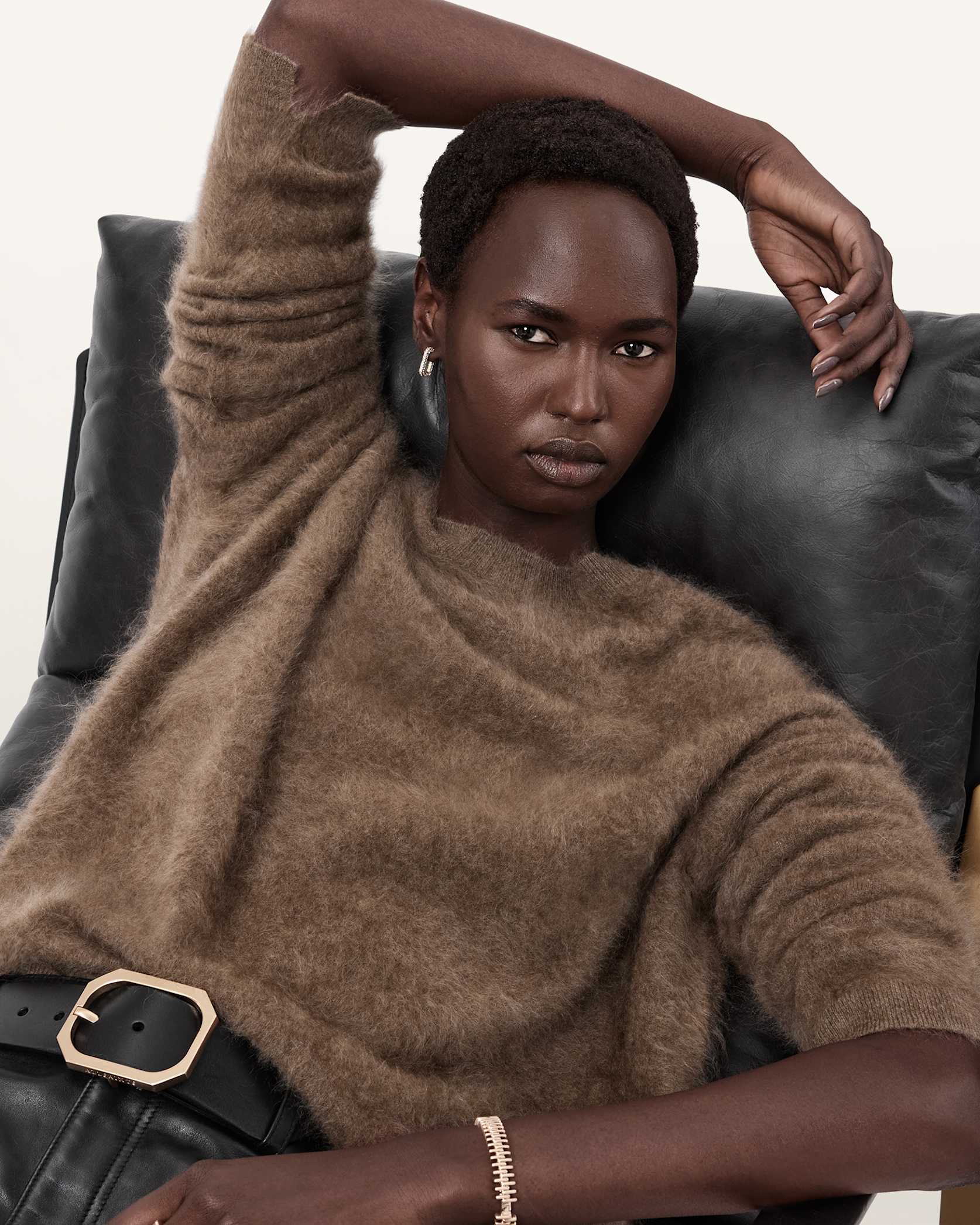 Dark Olive Green סוודר לנשים Rebel ALLSAINTS