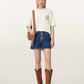 Seashell טי שירט גרפית אוברסייז לנשים Sun City Etta ALLSAINTS