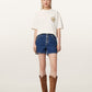 Seashell טי שירט גרפית אוברסייז לנשים Sun City Etta ALLSAINTS