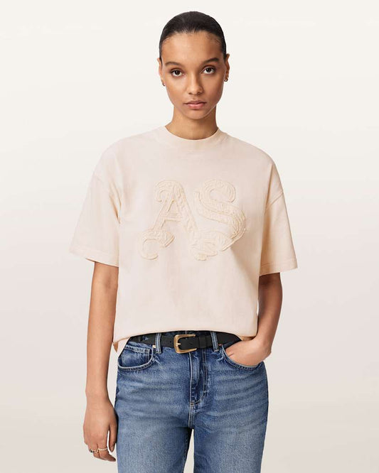 Light Gray טי שירט לנשים Insignia ALLSAINTS