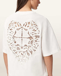 Seashell טי שירט קצרה לנשים Esme Amelie Tee ALLSAINTS