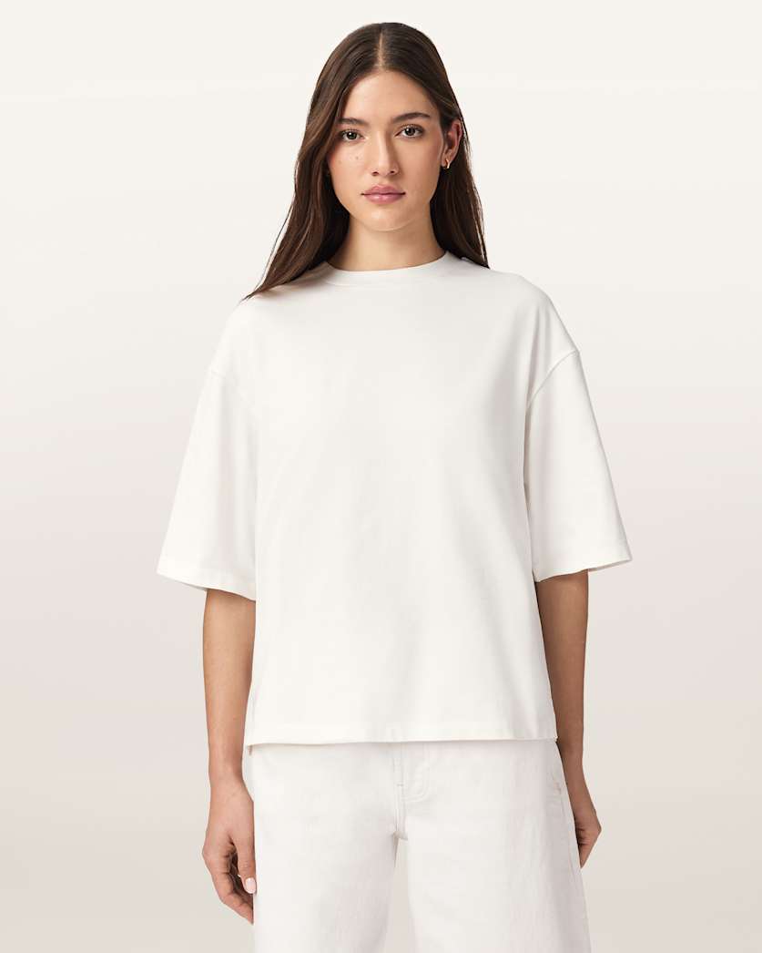 Seashell טי שירט קצרה לנשים Esme Amelie Tee ALLSAINTS