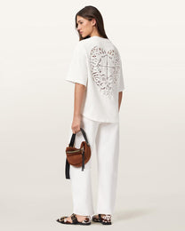 Seashell טי שירט קצרה לנשים Esme Amelie Tee ALLSAINTS