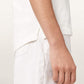 White Smoke טי שירט קצרה לנשים Esme Amelie Tee ALLSAINTS