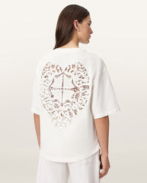 Seashell טי שירט קצרה לנשים Esme Amelie Tee ALLSAINTS