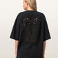 Black טי שירט קצרה לנשים Esme Amelie Tee ALLSAINTS