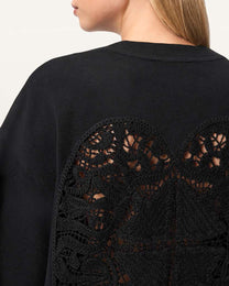 Black טי שירט קצרה לנשים Esme Amelie Tee ALLSAINTS