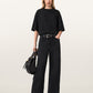 Black טי שירט קצרה לנשים Esme Amelie Tee ALLSAINTS