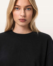 Black טי שירט קצרה לנשים Esme Amelie Tee ALLSAINTS