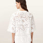 Seashell טי שירט קצרה לנשים Amelie Lace Tee ALLSAINTS