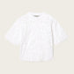 White Smoke טי שירט קצרה לנשים Amelie Lace Tee ALLSAINTS