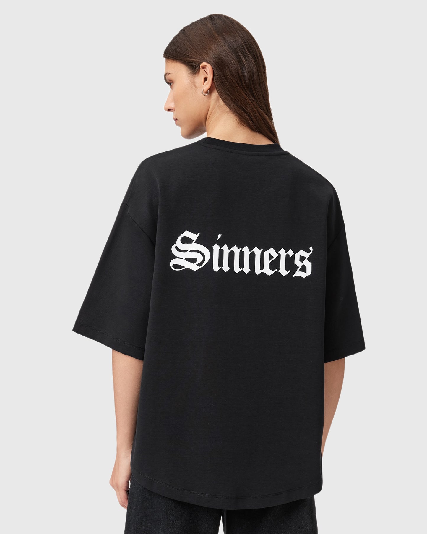 Beige טי שירט קצרה לנשים Saint Amelie ALLSAINTS