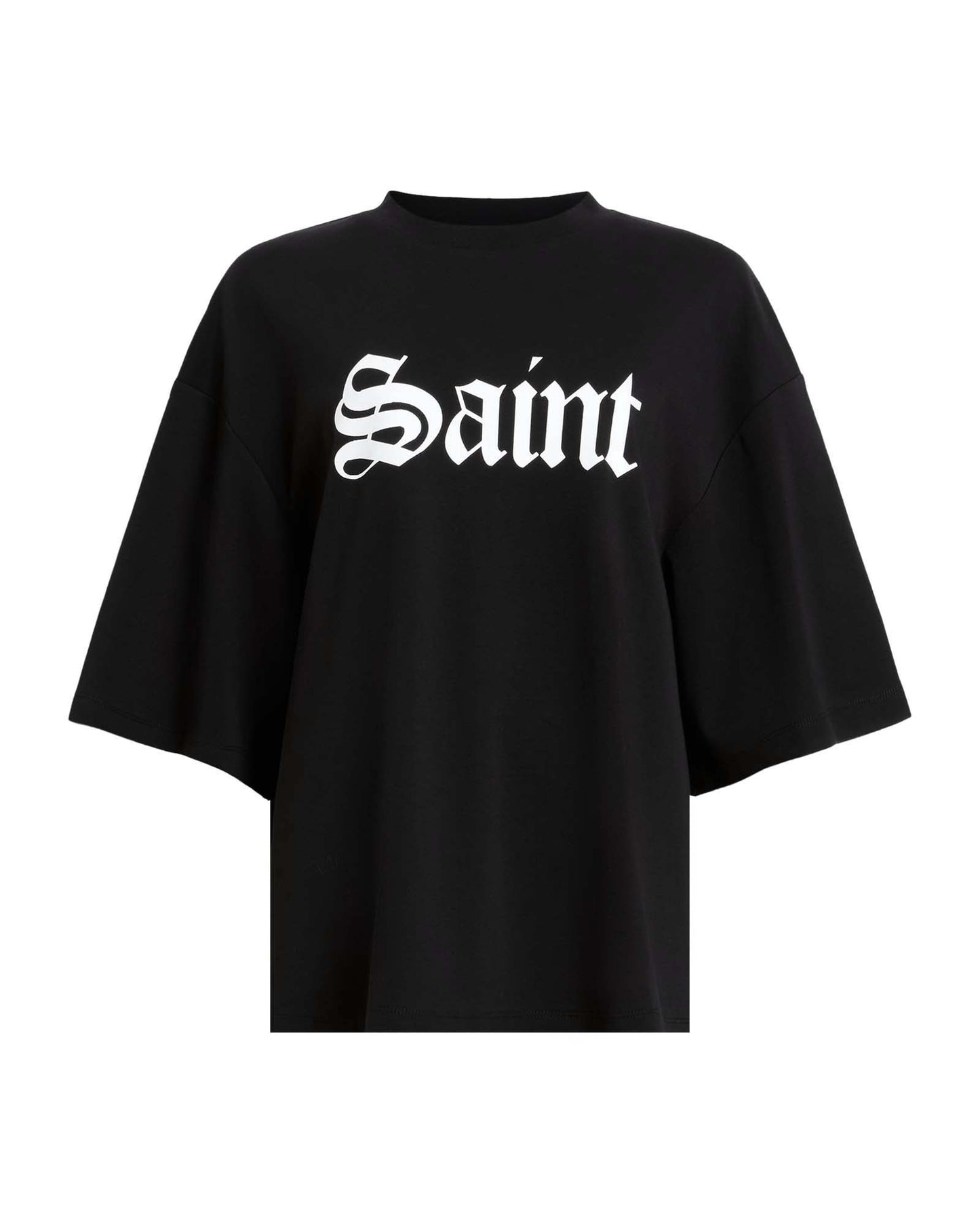 Black טי שירט קצרה לנשים Saint Amelie ALLSAINTS