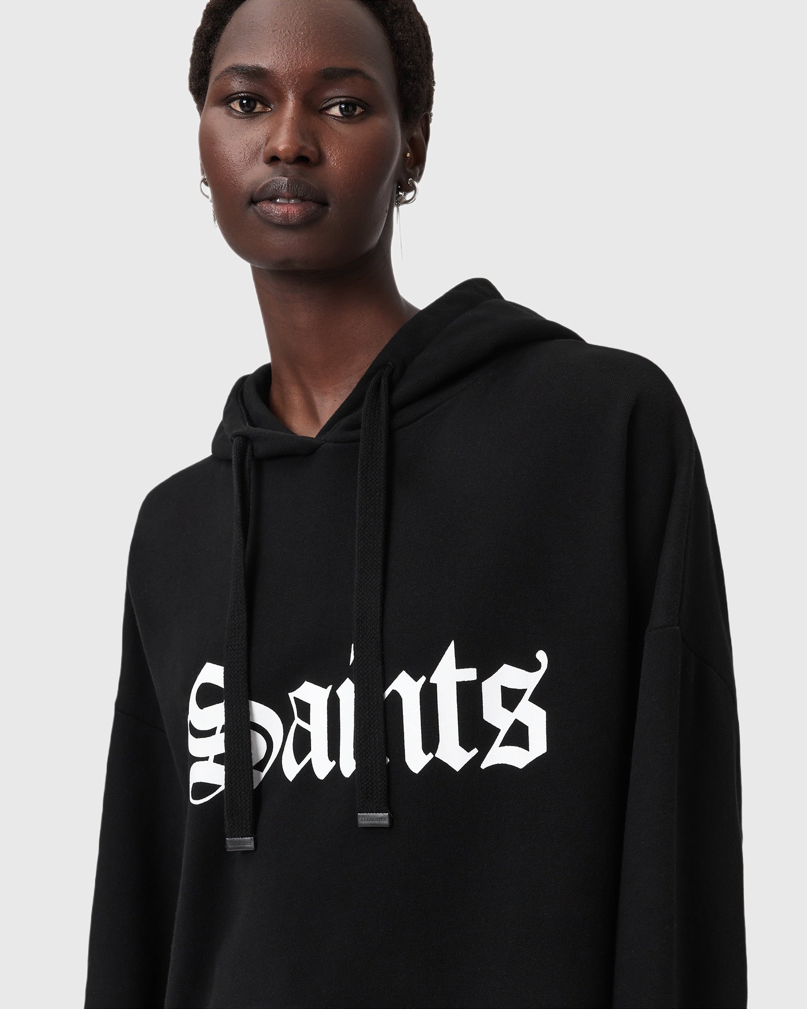 Black קפוצ'ון לנשים Saint Etie ALLSAINTS
