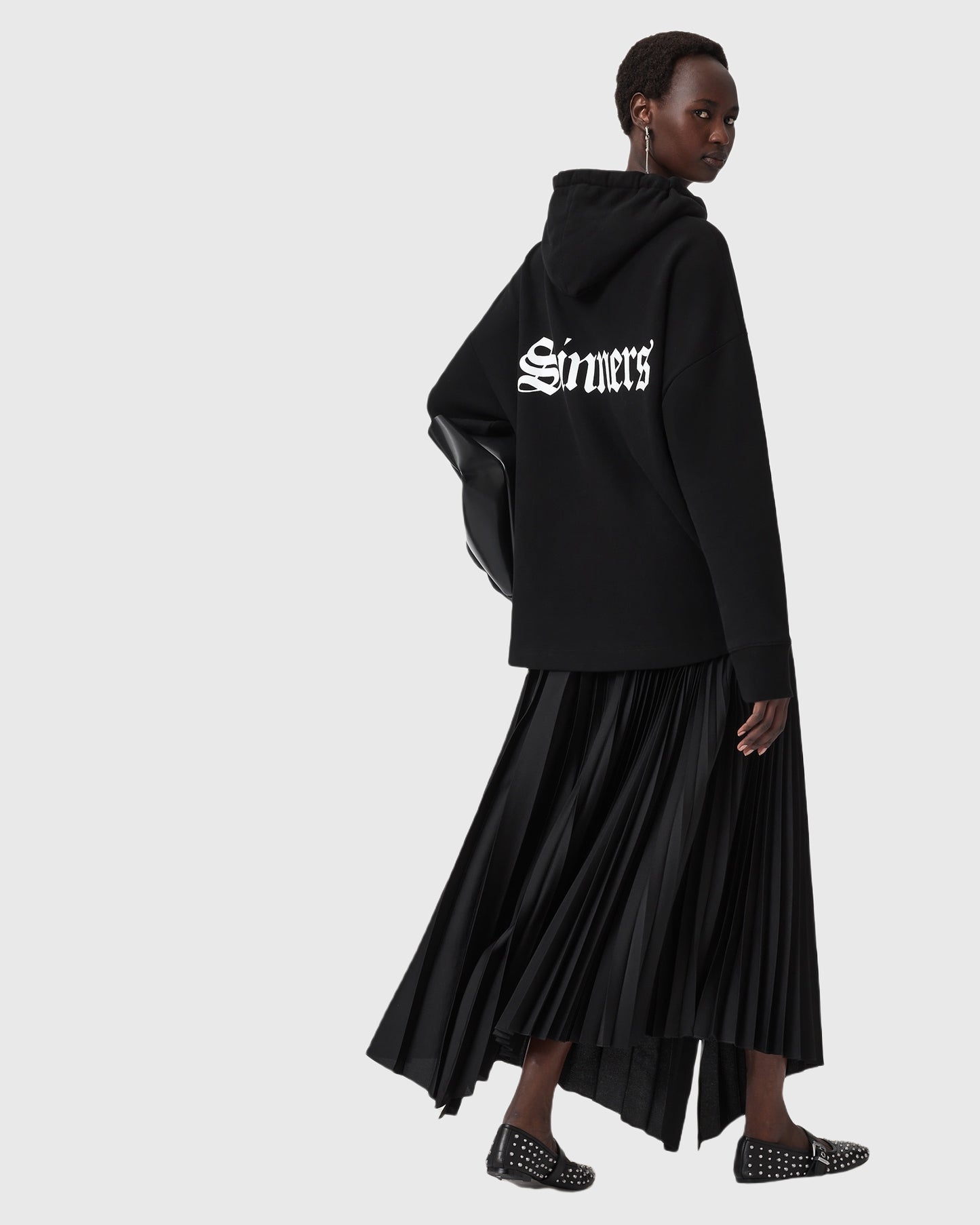 Black קפוצ'ון לנשים Saint Etie ALLSAINTS
