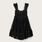 Black שמלת מיני עם כיווצים ו-Frill לנשים Angela ALLSAINTS