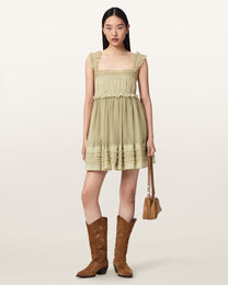 Seashell שמלת מיני לנשים Angela Dress ALLSAINTS