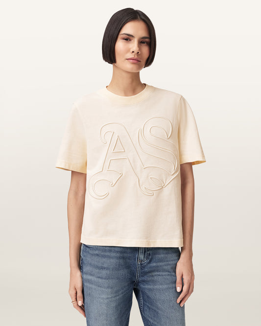 Seashell טי שירט קצרה לנשים Lisa Embos ALLSAINTS