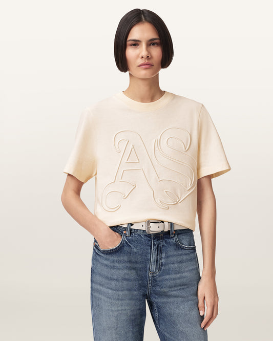 Seashell טי שירט קצרה לנשים Lisa Embos ALLSAINTS