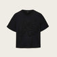 Black טי שירט קצרה לנשים Lisa Embos ALLSAINTS