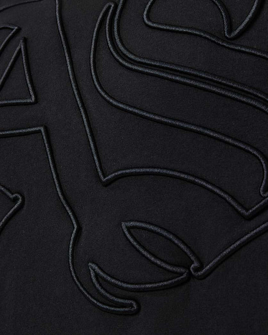 Black טי שירט קצרה לנשים Lisa Embos ALLSAINTS