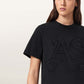 Black טי שירט קצרה לנשים Lisa Embos ALLSAINTS