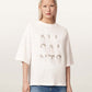 Seashell טי שירט אוברסייז עם עיטורי אבנים לנשים Amelie Stacks ALLSAINTS