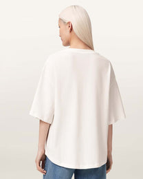 Seashell טי שירט אוברסייז עם עיטורי אבנים לנשים Amelie Stacks ALLSAINTS
