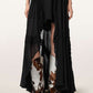 Black שמלת מקסי ללא שרוולים עם כיווצים לנשים Dorina ALLSAINTS