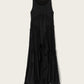 Black שמלת מקסי ללא שרוולים עם כיווצים לנשים Dorina ALLSAINTS