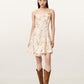 Antique White שמלת מיני לנשים Claire Mini Dress ALLSAINTS