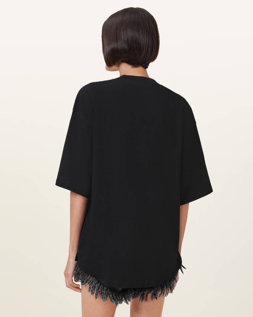 Beige טי שירט קצרה לנשים Film ALLSAINTS