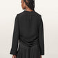 Dark Slate Gray טופ צווארון קאול לנשים Leslie ALLSAINTS