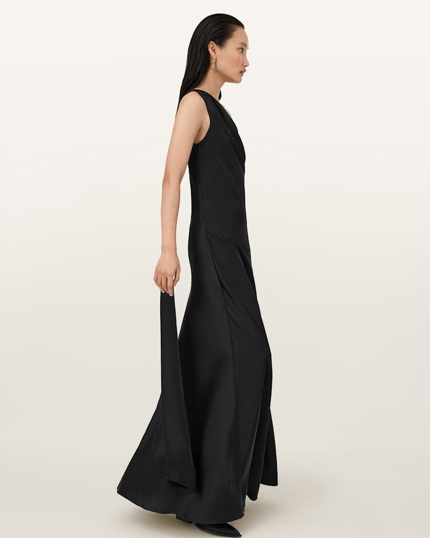 Beige שמלת מקסי לנשים Monica ALLSAINTS