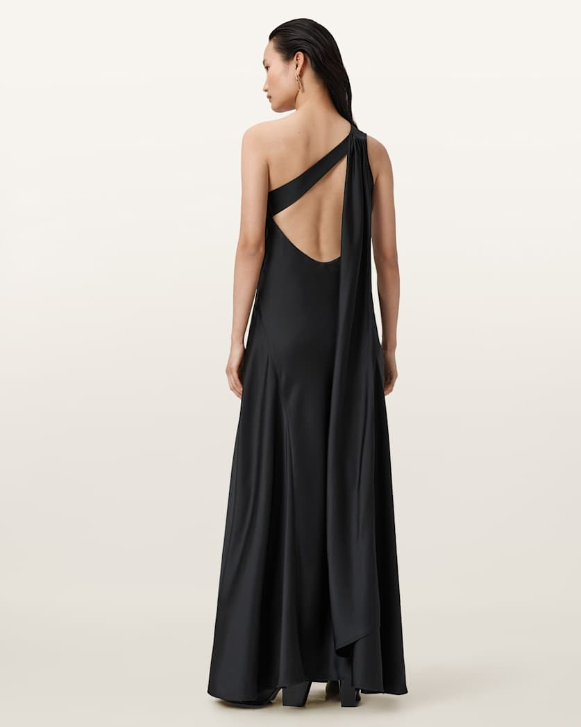 Antique White שמלת מקסי לנשים Monica ALLSAINTS