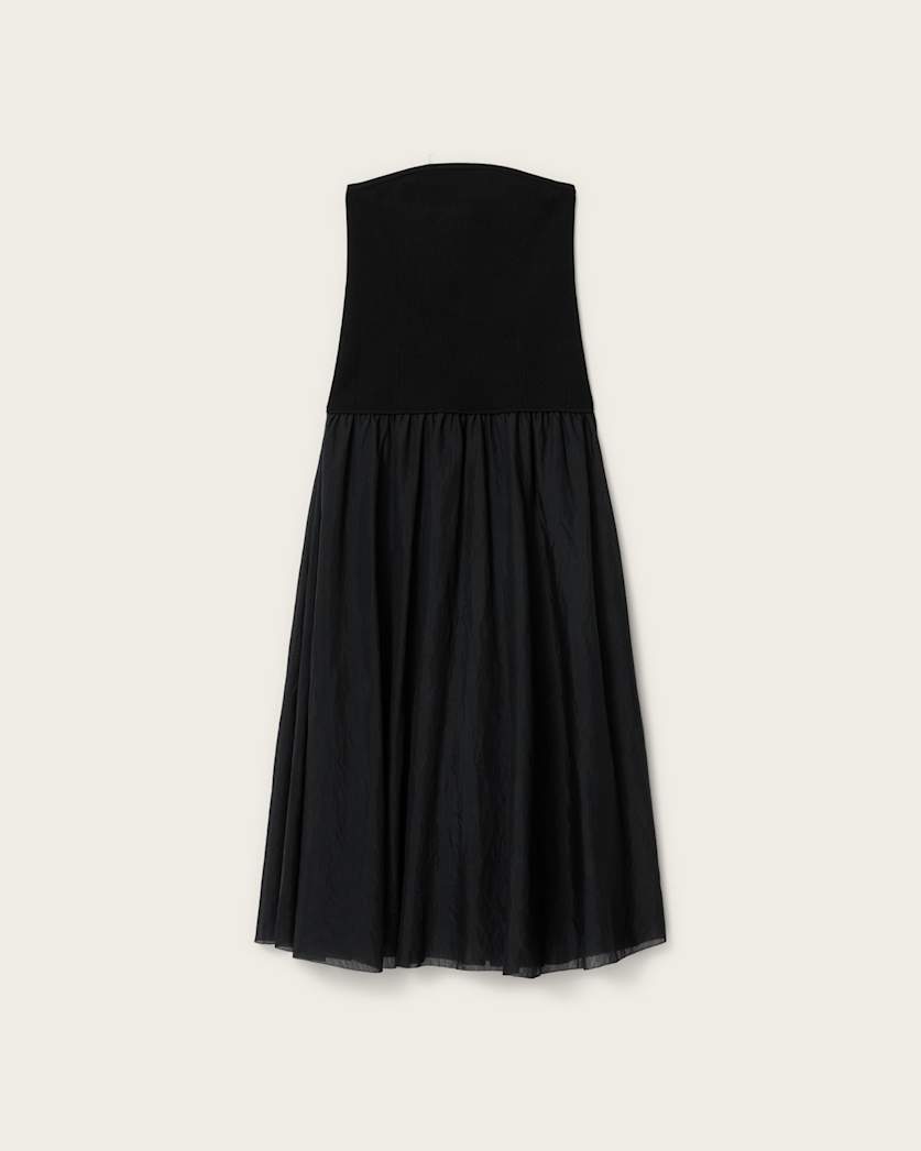 Black שמלה מקסי לנשים Tegan ALLSAINTS
