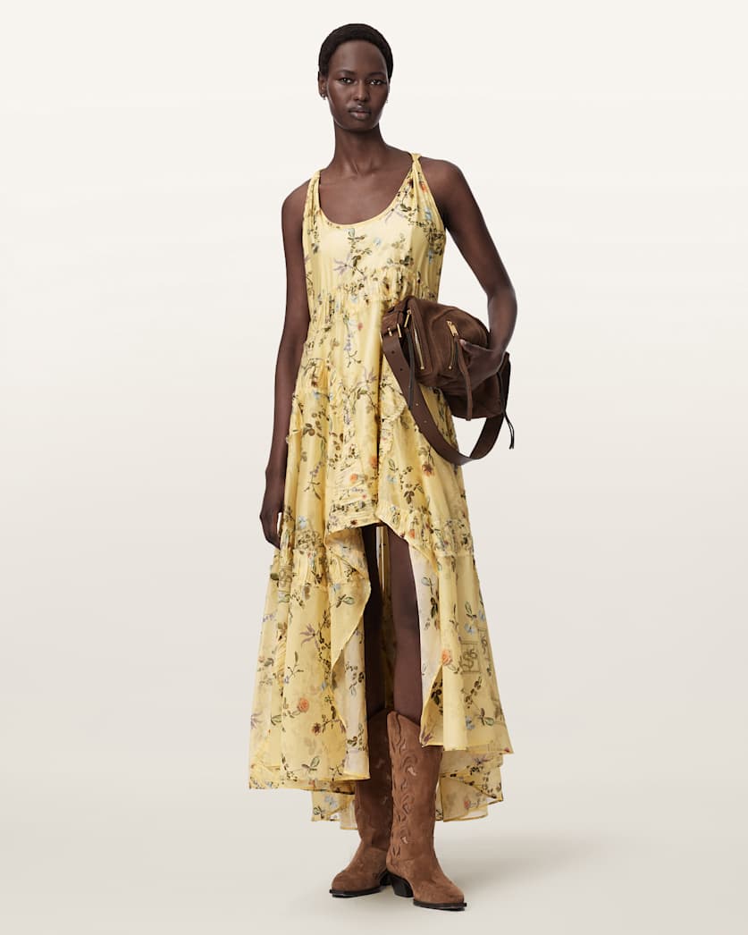 Seashell שמלה מקסי לנשים Dorina Floral ALLSAINTS