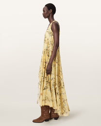 Seashell שמלה מקסי לנשים Dorina Floral ALLSAINTS