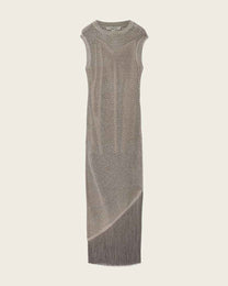 Slate Gray שמלת מידי סרוגה לנשים Jessie ALLSAINTS
