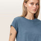 Slate Gray טי שירט קצרה לנשים Anna ALLSAINTS