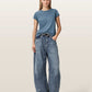 Light Gray טי שירט קצרה לנשים Anna ALLSAINTS