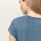 Slate Gray טי שירט קצרה לנשים Anna ALLSAINTS