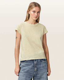Light Gray טי שירט קצרה לנשים Anna ALLSAINTS