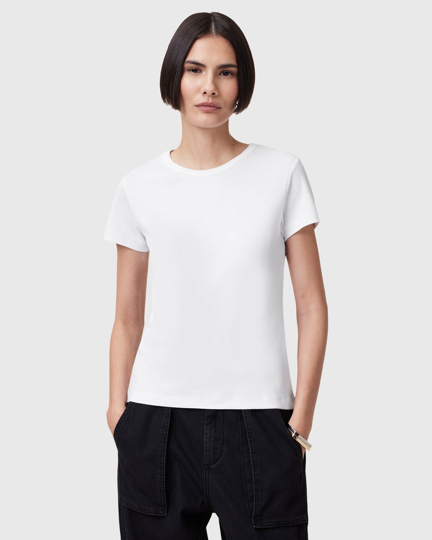 Lavender טי שירט קצרה לנשים Stevie ALLSAINTS