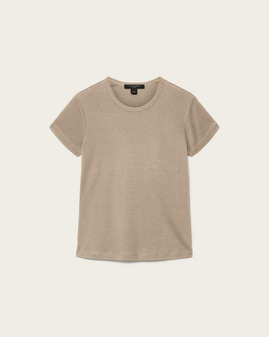 Dark Gray טי שירט צמודה לנשים Stevie ALLSAINTS