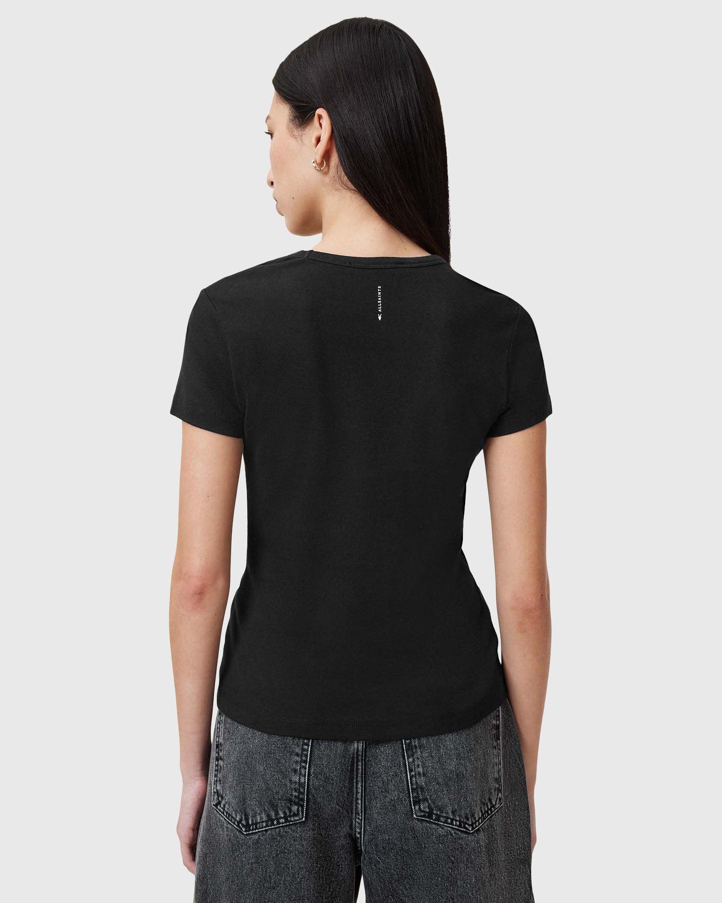 Beige טי שירט קצרה לנשים Stevie ALLSAINTS