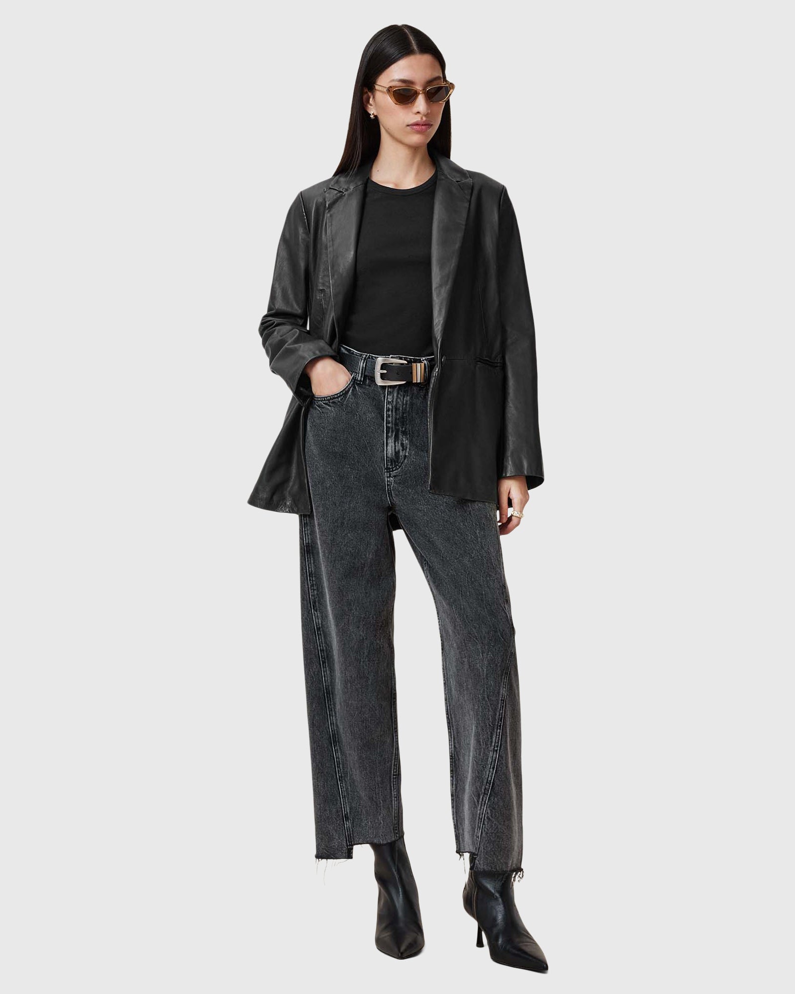 Lavender טי שירט קצרה לנשים Stevie ALLSAINTS