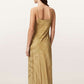 Dark Khaki שמלת סליפ מקסי לנשים Leona ALLSAINTS