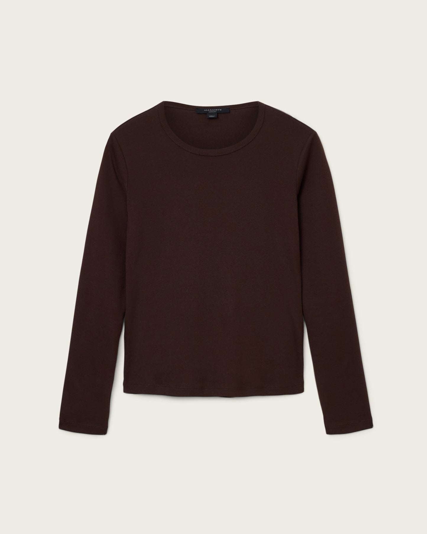 Beige טי שירט ארוכה לנשים Stevie LS ALLSAINTS