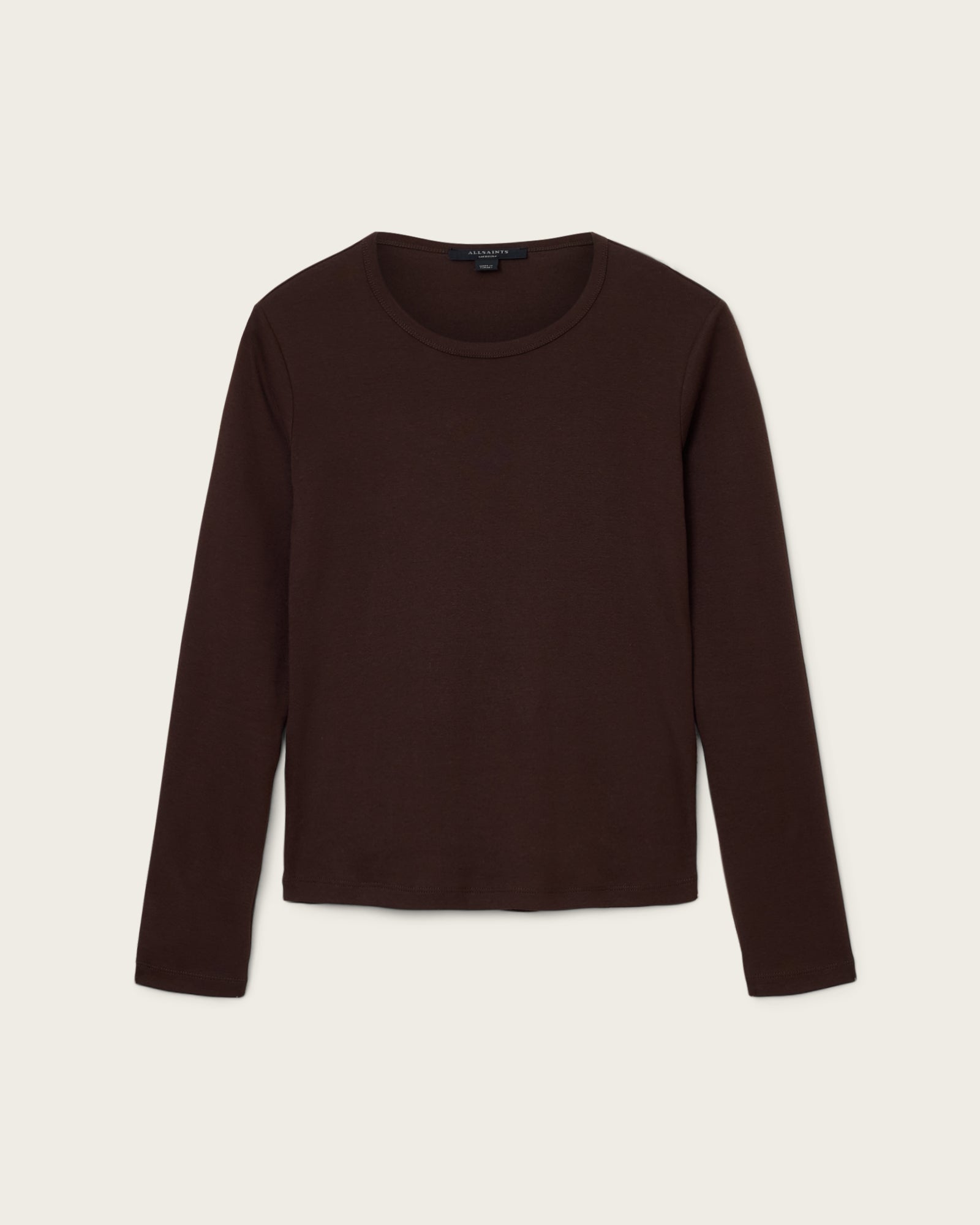 Beige טי שירט ארוכה לנשים Stevie LS ALLSAINTS